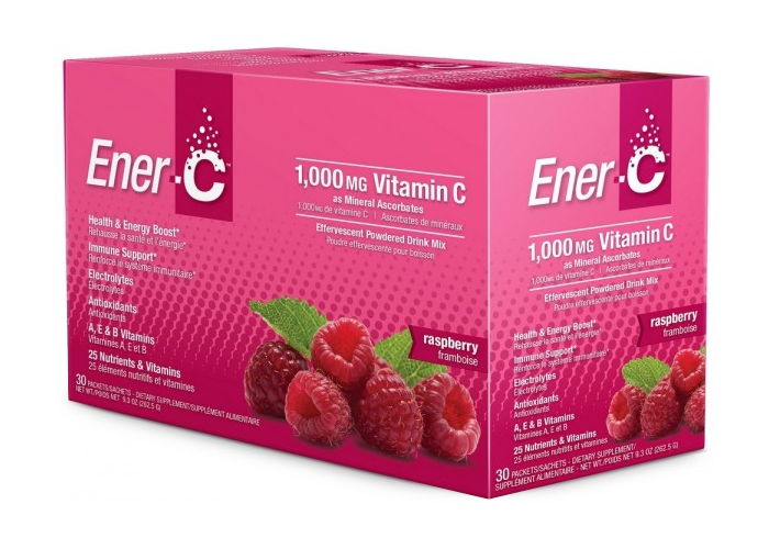 Ener C Raspberry 1000mg Vitamin C 30 Sachets